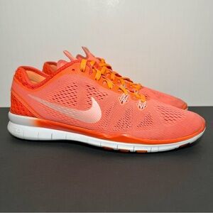 Womens NIKE Free 5.0 TR Fit 5 Breathe Lava Orange Running Shoes / Size 8.5